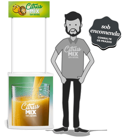 balcão promocional desmontável em pvc