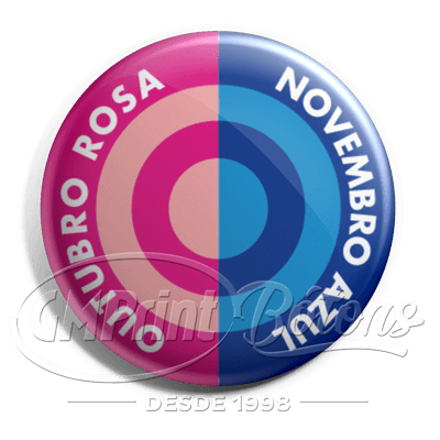 Boton Outubro Rosa e Novembro Azul