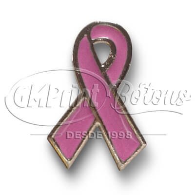 pin laço rosa outubro rosa