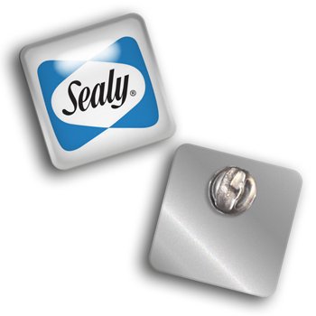 pin resinado quadrado